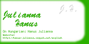 julianna hanus business card